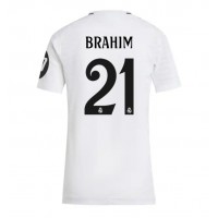 Real Madrid Brahim Diaz #21 Replica Home Shirt Ladies 2024-25 Short Sleeve